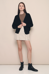 Bobbi Slouchy Knit Cardigan Black