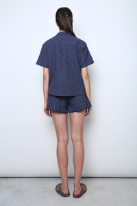 Bon Bon Stripe Pajamas Set Navy