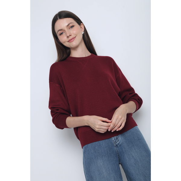 Camden Soft Knit Sweater Crimson