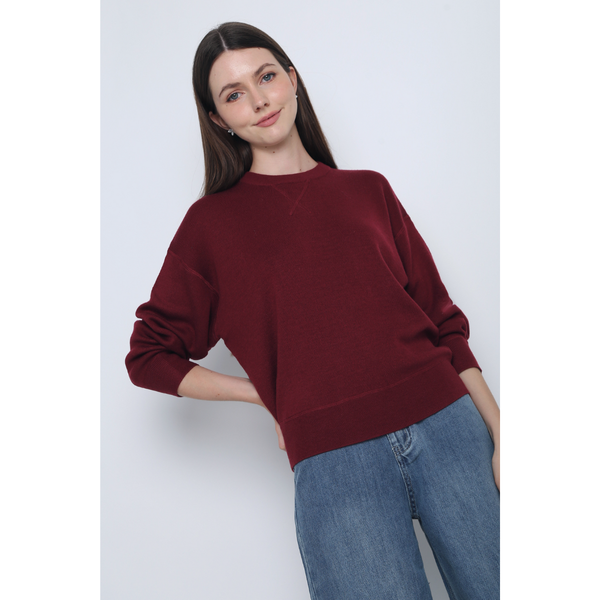 Camden Soft Knit Sweater Crimson