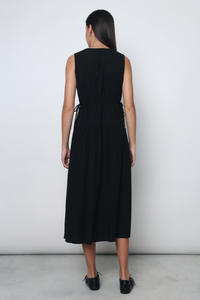 Chantelle Tie Waist Midi Dress Black