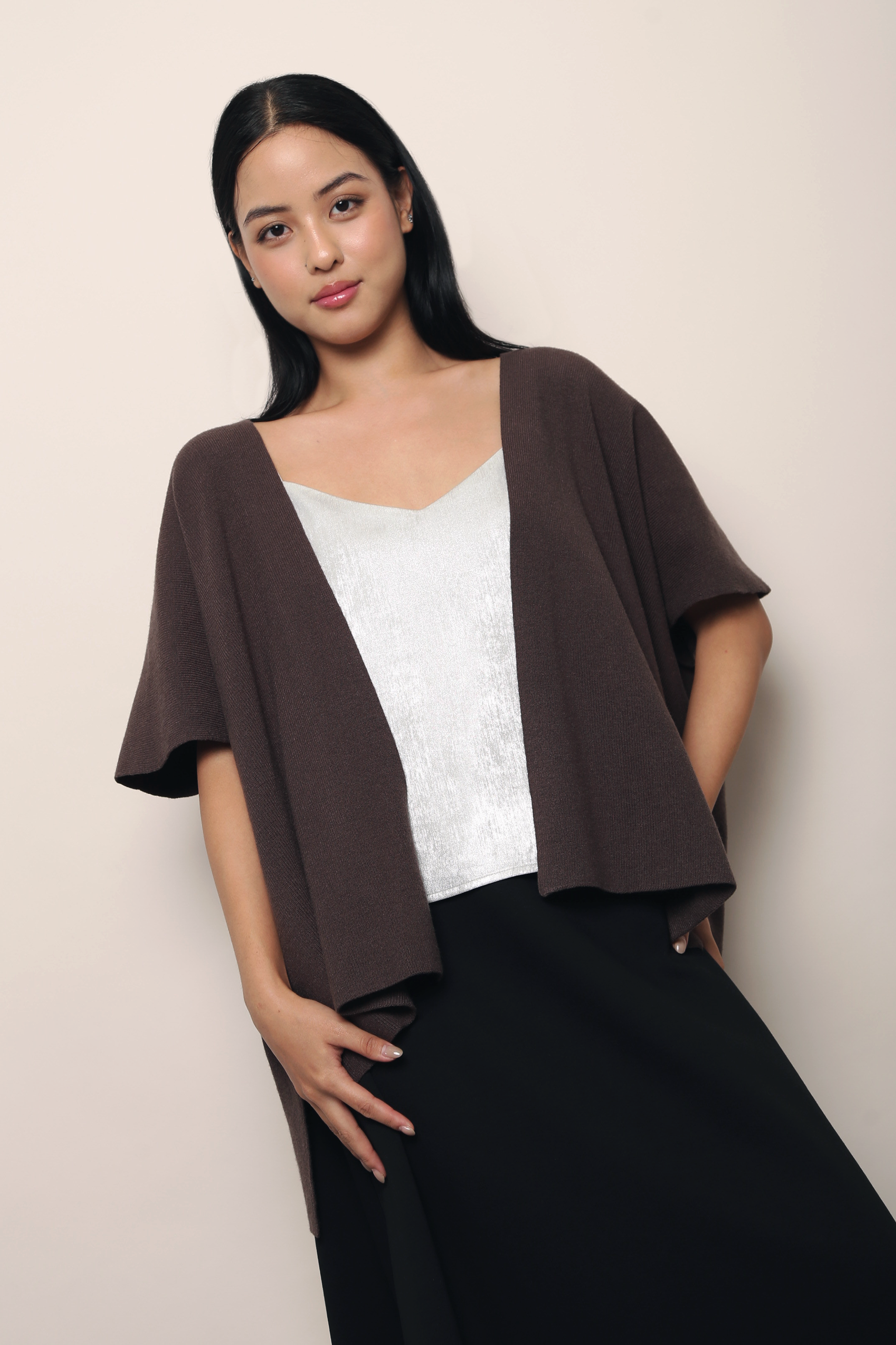 Chate V2 Drape Cardigan Brown (Backorder III)