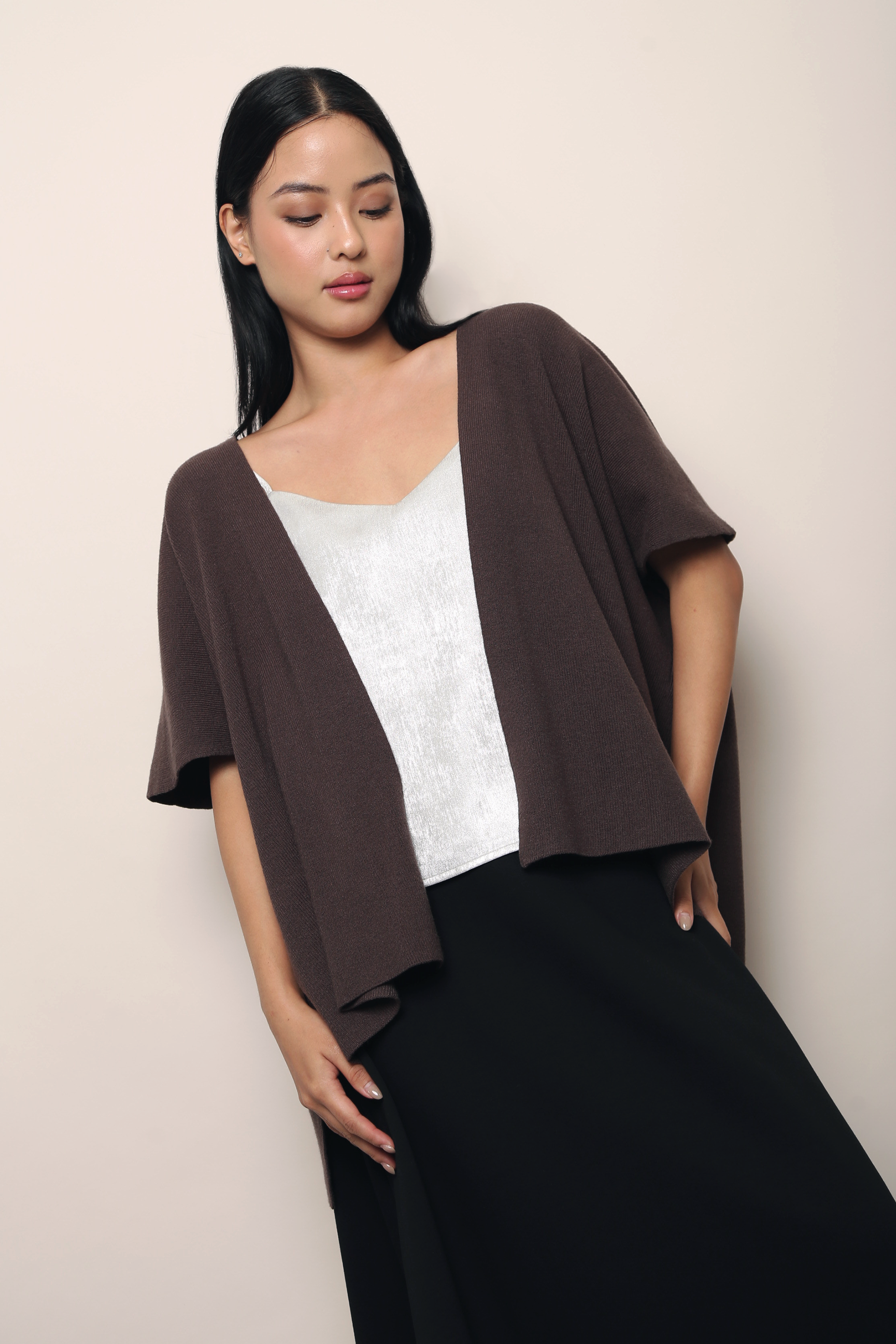 Chate V2 Drape Cardigan Brown (Backorder III)