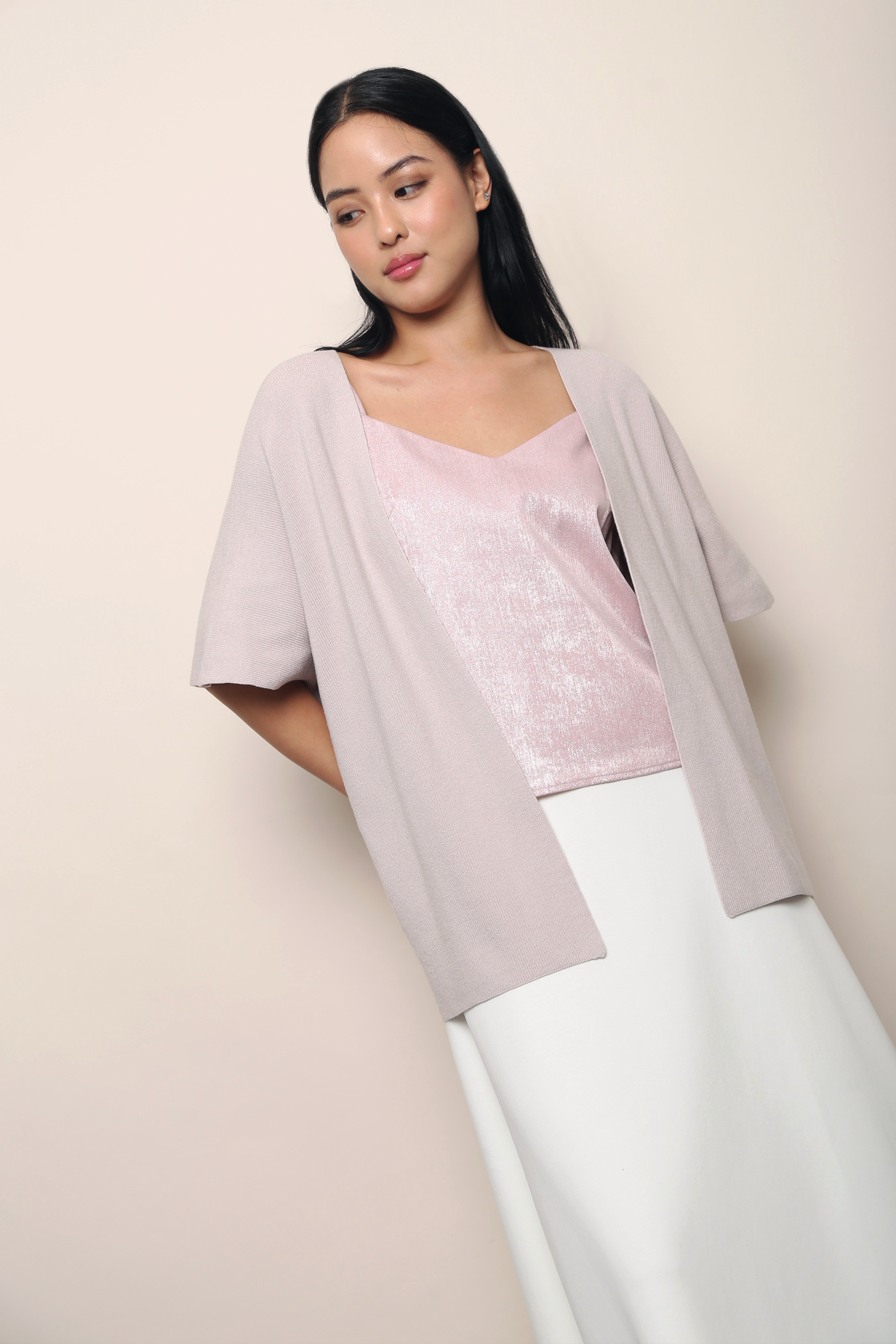 Chate V2 Drape Cardigan Greige (Backorder III)