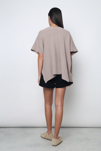 Chate V2 Drape Cardigan Taupe (Restock)