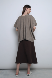 Chate Drape Cardigan Taupe (Backorder)