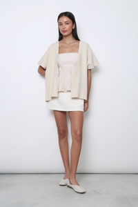 Chate V2 Drape Cardigan Cream (Restock)
