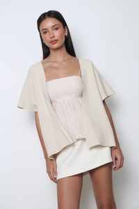 Chate V2 Drape Cardigan Cream (Restock)