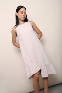 Chelsea High-Low Ruffles Dress Blush
