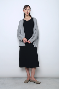 Cloudy Oversized Cable Knit Cardigan Grey