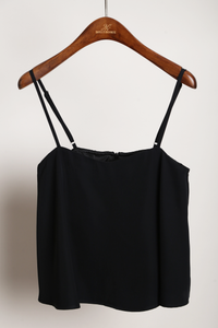 Clover Heart Strappy Top Black