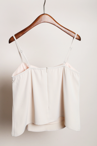 Clover Heart Strappy Top Cream