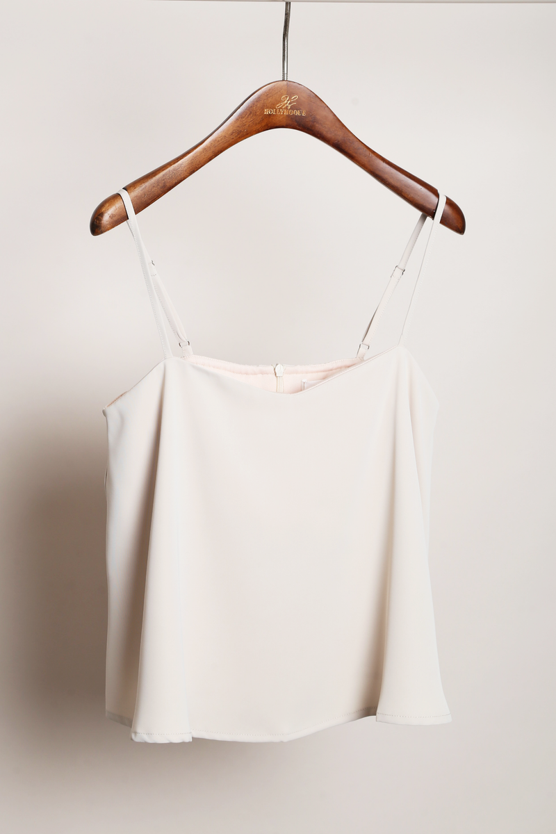 Clover Heart Strappy Top Cream