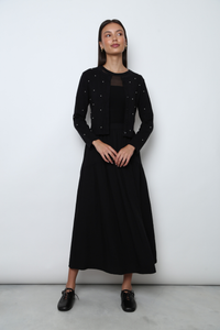 Como Pearl Knit Cardigan Black