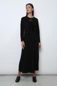 Como Pearl Knit Cardigan Black
