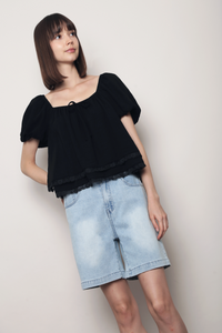 Cottage Crush Lace Top Black
