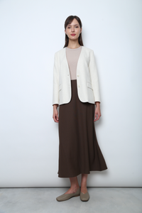 Court Midi Skirt Chestnut Brown