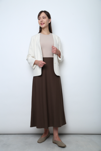 Court Midi Skirt Chestnut Brown