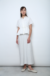 Court Midi Skirt Heather Grey