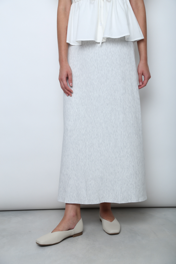 Court Midi Skirt Heather Grey