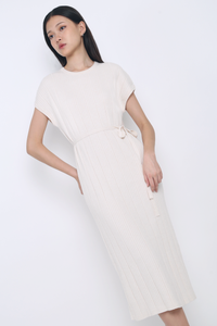 Luca V2 Knit Midi Dress Ecru