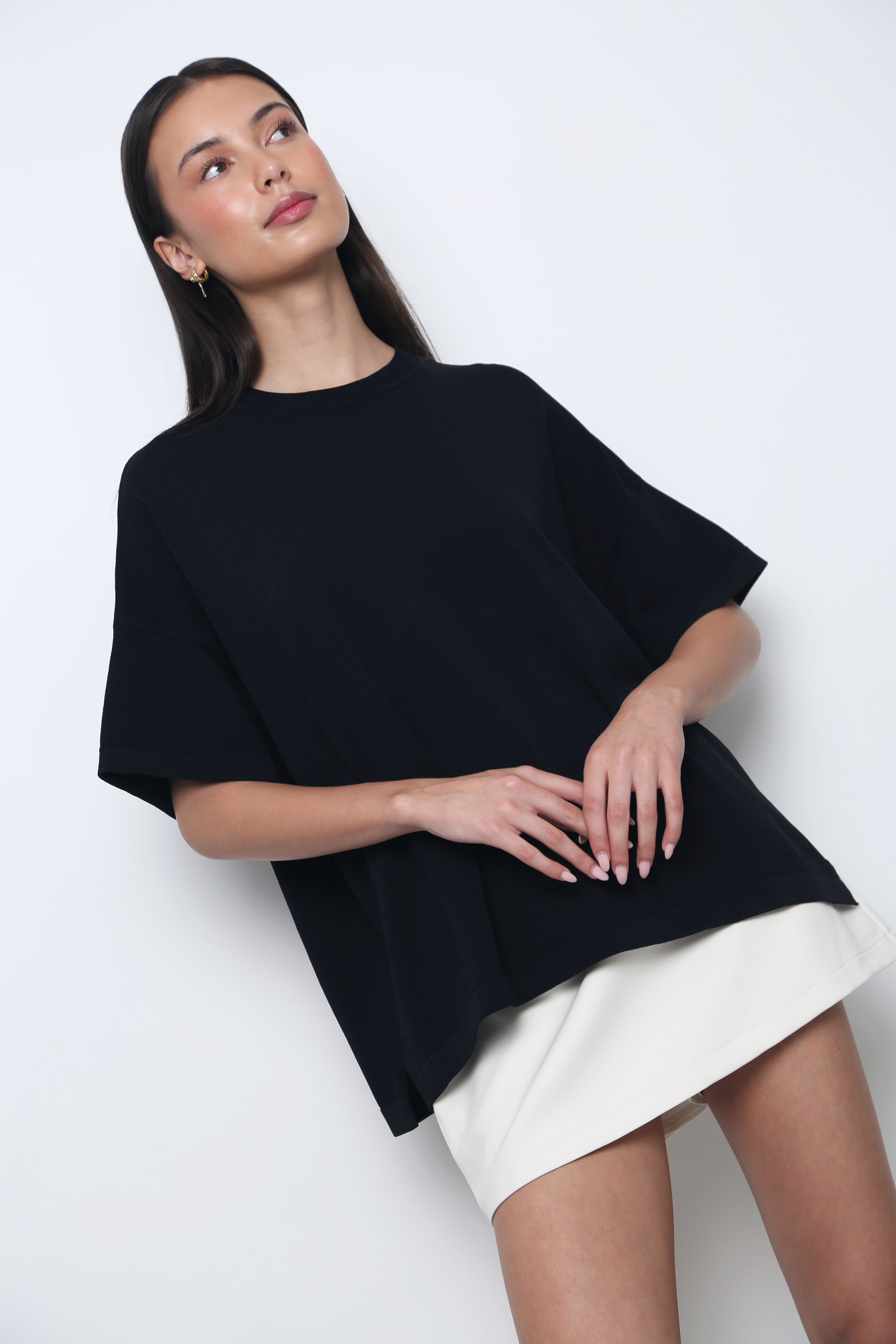 Darcy V2 Oversized Boxy Knit Black (Backorder II)