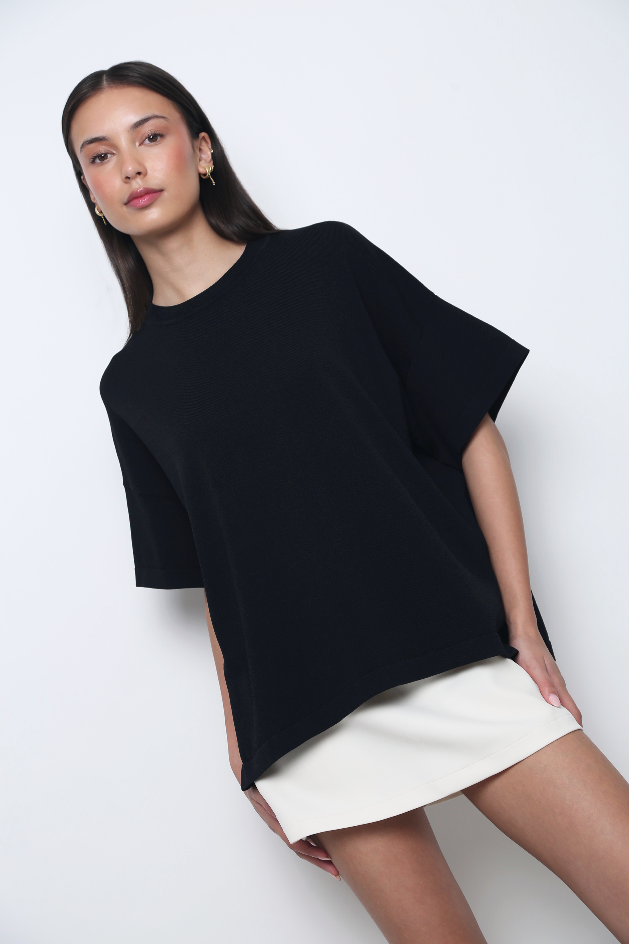 Darcy V2 Oversized Boxy Knit Black (Backorder II)