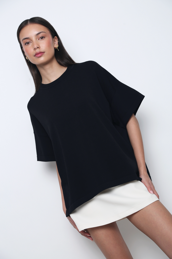 Darcy V2 Oversized Boxy Knit Black (Backorder II)