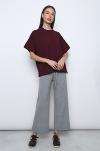 Darcy V2 Oversized Boxy Knit Merlot (Backorder II)