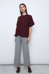 Darcy V2 Oversized Boxy Knit Merlot (Backorder II)