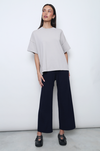Darcy V2 Oversized Boxy Knit Stone White (Backorder)