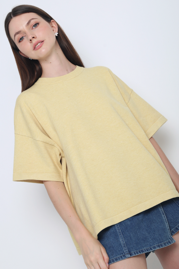 Darcy Boxy Knit Top Butter