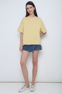 Darcy Boxy Knit Top Butter