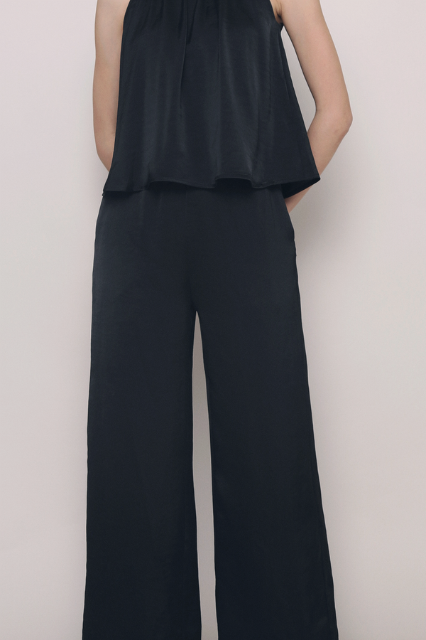 Petite Daydreamer Wide Leg Pants Black