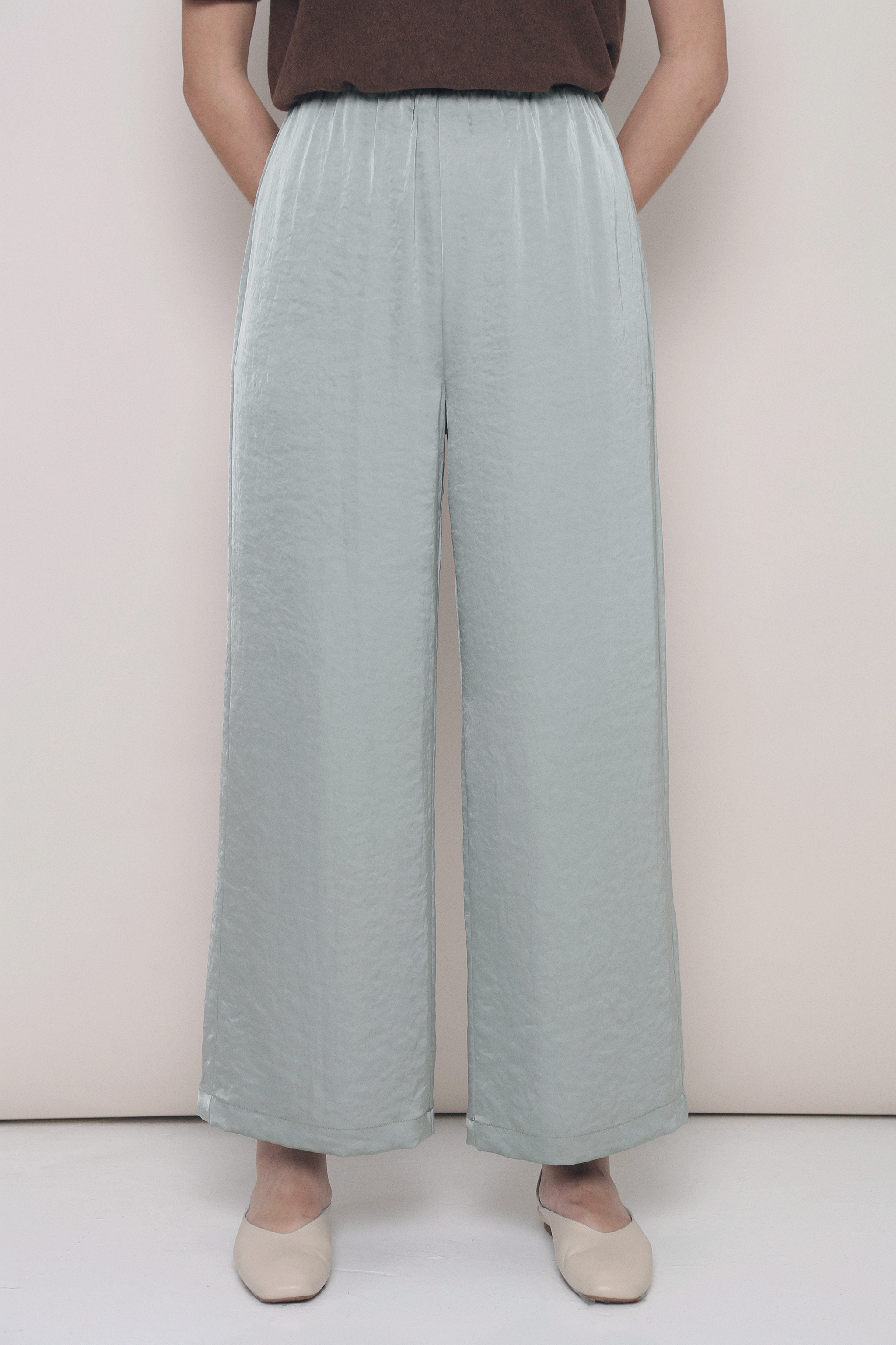 Petite Daydreamer Wide Leg Pants Sage