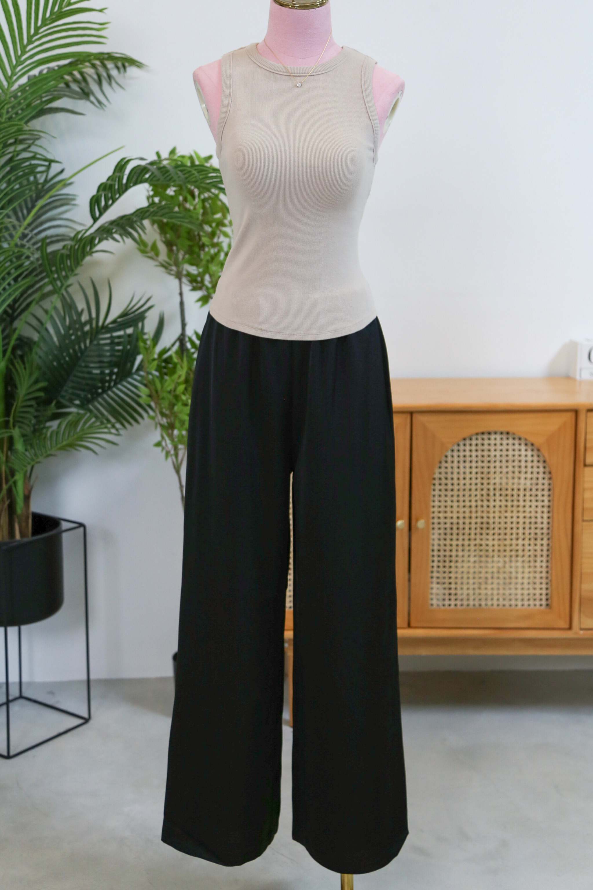(Regular) Daydreamer 2.0 Wide Leg Pants Black (Backorder)