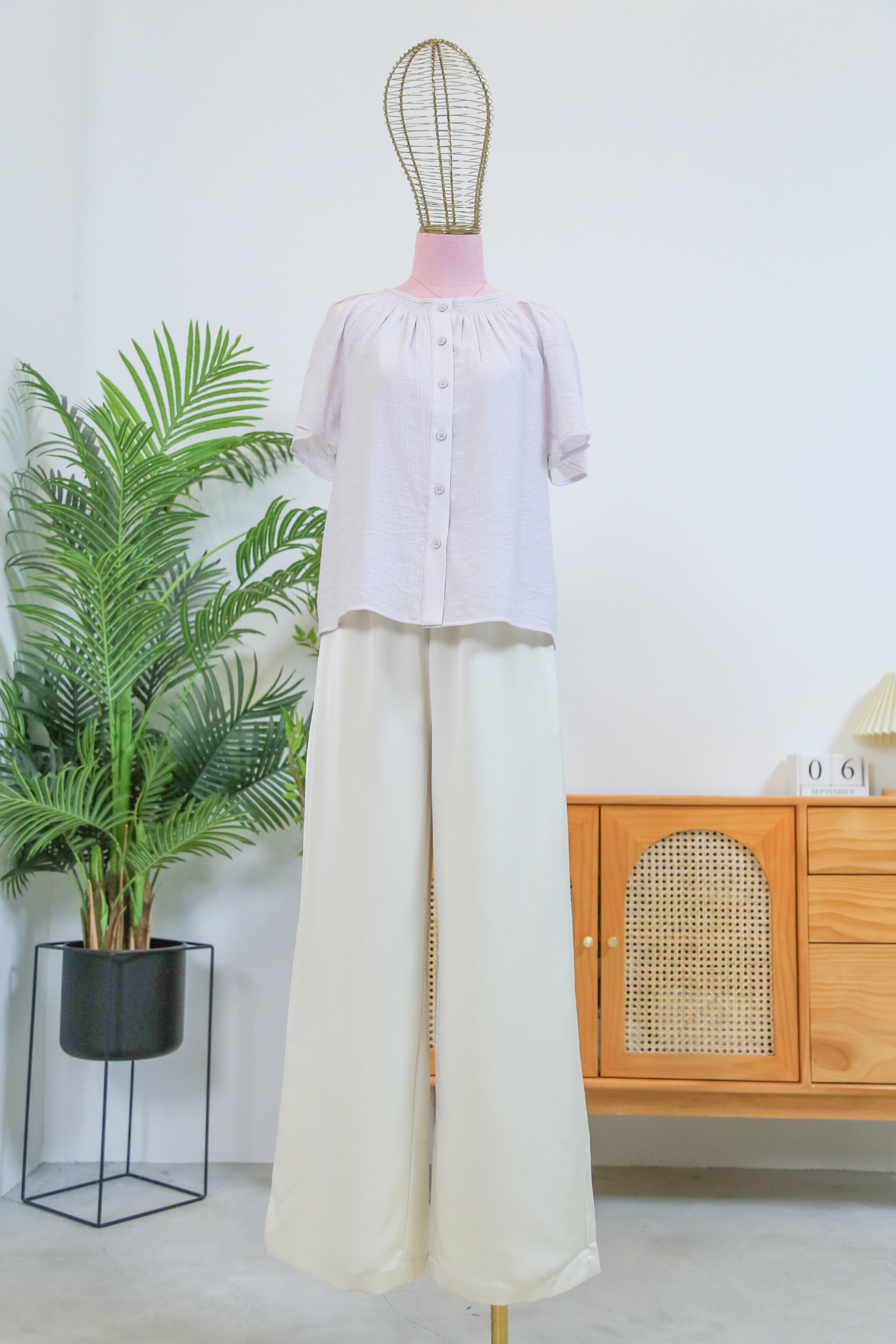 (Regular) Daydreamer 2.0 Wide Leg Pants Ivory (Backorder)