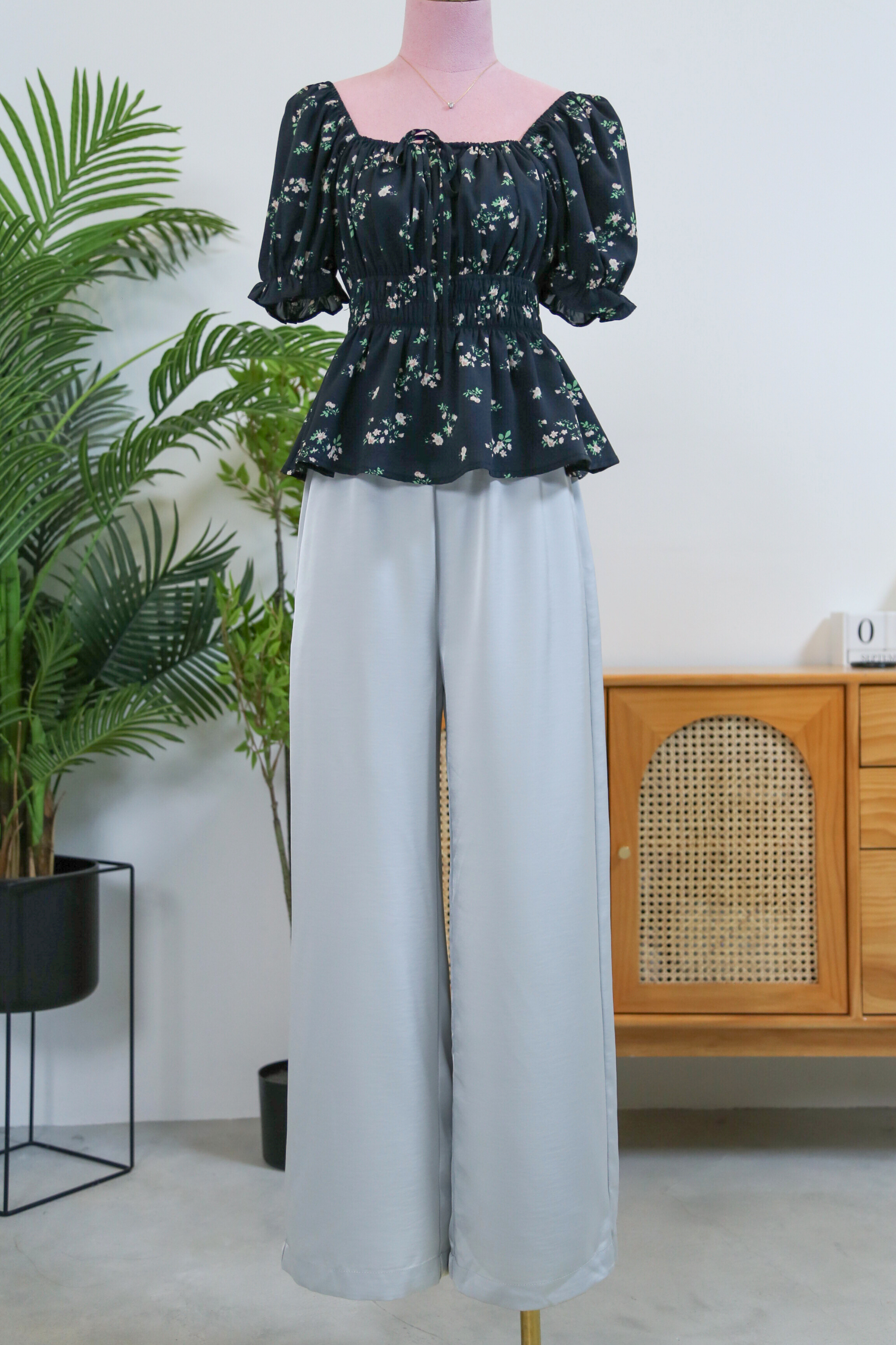 (Petite) Daydreamer 2.0 Wide Leg Pants Icy Blue (Backorder)