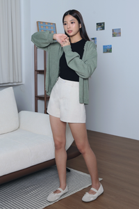 Eclat Eyelet Cardigan Sage
