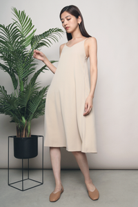 Jeron Scoop Back Midi Dress Malt