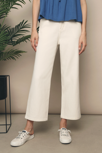 Pixie Cropped Pants White