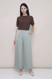 Petite Daydreamer Wide Leg Pants Sage