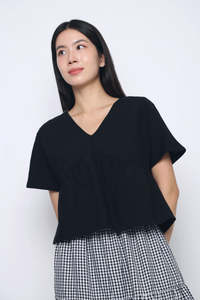 Everyday Babydoll Blouse Black (Backorder)
