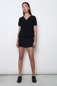 Fab Pleats V2 Blouse Black