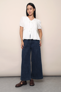 Fab Pleats V2 Blouse White