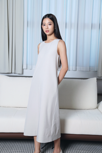 Field Song V2 Midi Dress Cream (Backorder)