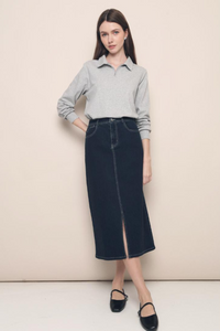 Yeva Polo Sweater Grey