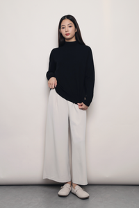 First Frost Turtle Neck Knit Pullover Black (Backorder)
