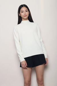 First Frost Turtle Neck Knit Pullover Cream (Backorder)