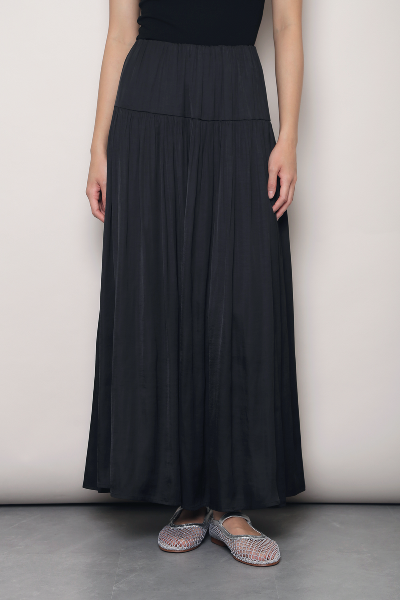 First Light Midaxi Skirt Black